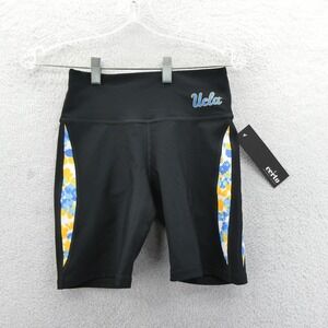 Certo Shorts Womens Small UCLA Bruins Black Floral Side Panel Athletic Bike NWT